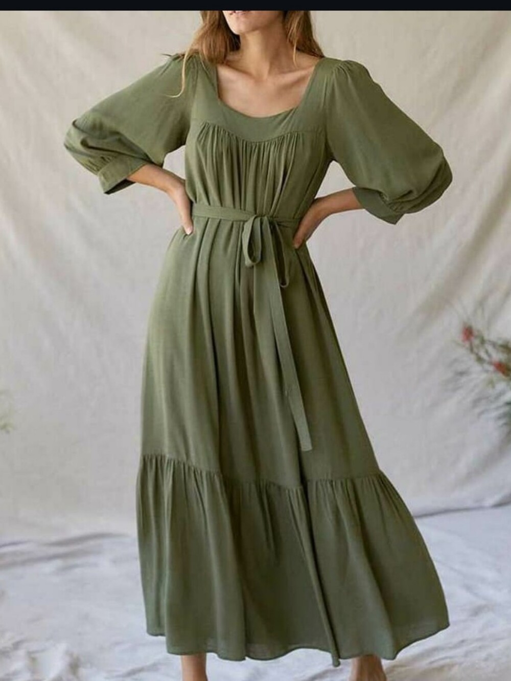 Christy Dawn Bianca Dress In "Washed Pine", Size L